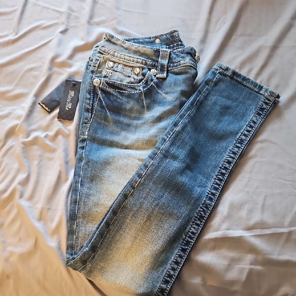 Miss Me Women's Blue Skinny Jeans